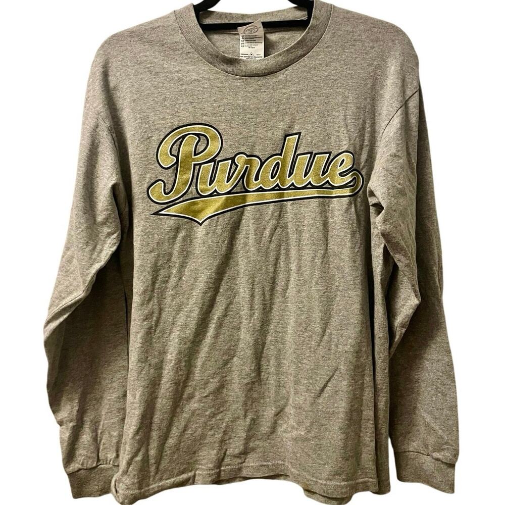 Vintage Y2K Purdue University Long Sleeve Shirt Adult Medium